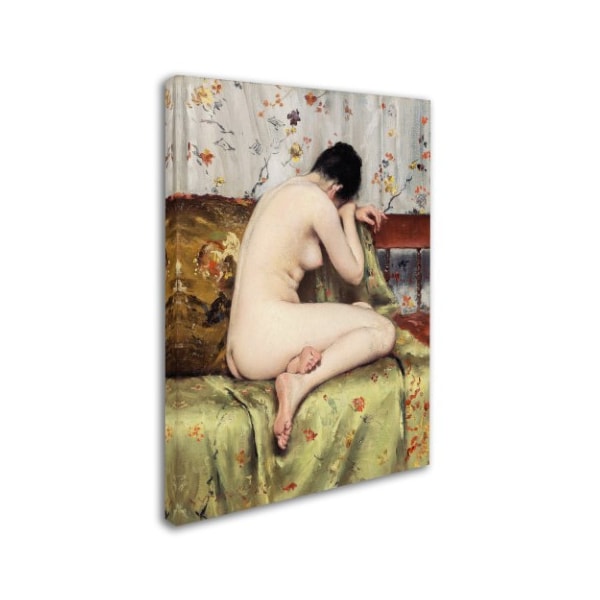 William Merritt Chase 'A Modern Mary Magdalen' Canvas Art,14x19